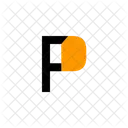 P Alphabet Letter Icon