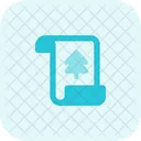 Letter Pine Tree Icon