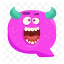 Shouting Q Monster Icon