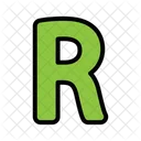R Letter R Alphabet Icon