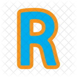 Letter R  Icon