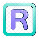 Latter R Font Letter Icon