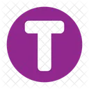 T Letter T Alphabet Icon
