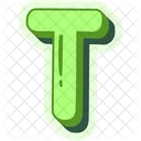Letter T Alphabet Alphabetical Icon