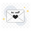 Self Care Letter Dear Future Me Icon