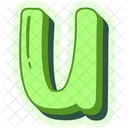 Letter U Alphabet Alphabetical Icon