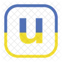 Letter u  Icon