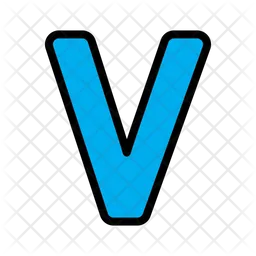 Letter V  Icon