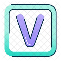 Letter V  Icon