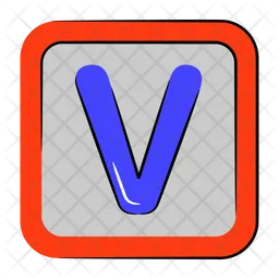 Letter V  Icon