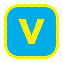 Letter v  Icon