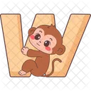 문자 W 알파벳 글꼴 아이콘