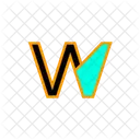 W Alphabet Letter Icon