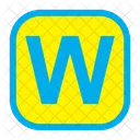 Letter w  Icon