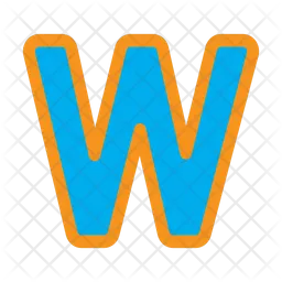 Letter W  Icon