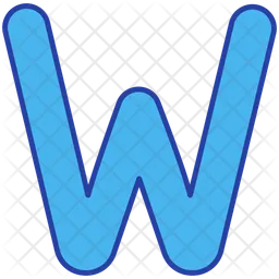 Letter W  Icon