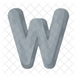 Letter w  Icon