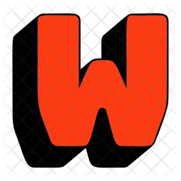 Letter W  Icon