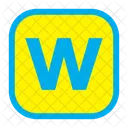 Letter w  Icon