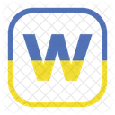 Letter w  Icon