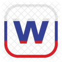 Letter w  Icon