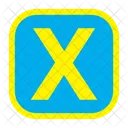 Letter x  Icon