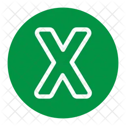 Letter X  Icon