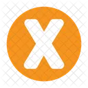 Letter X X Alphabet Icon