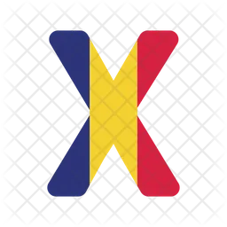 Letter X  Icon