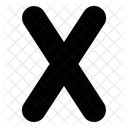 Letter x  Icon