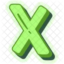 Letter X Alphabet Alphabetical Icon