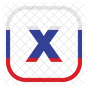 Letter x  Icon