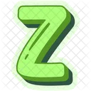 Letter Z Alphabet Alphabetical Icon