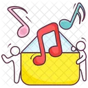 Cartella Musicale File Brani Di Archivio Icon