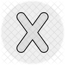 Lettera X Icon