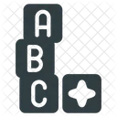 Lettered Bricks Building Icon