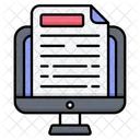 Letterhead Document Caption Icon