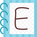Lettre majuscule e  Icône