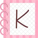 Lettre majuscule k  Icône