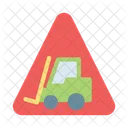 Levantador Grua Trabajando Icono
