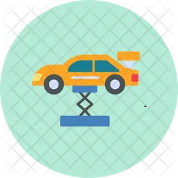 Levantamiento de carros  Icono