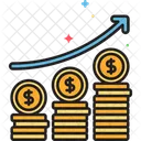 Lever Des Fonds Croissance Croissance Monetaire Icône