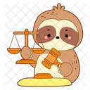Ley Martillo Justicia Icono