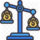 Derecho Financiero Balanza Ley Icono