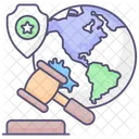 Base De Datos Distribuida Global Icono