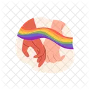 Couple Hand Vector Icon