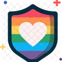 Shield Flag Pride Icon