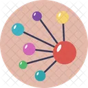 Moleculaire Reseau Cellules Icône