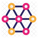 Structure Moleculaire Chimie Liaison Atomique Icône