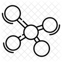 Molecule Liaison Chimique Structure Moleculaire Icône